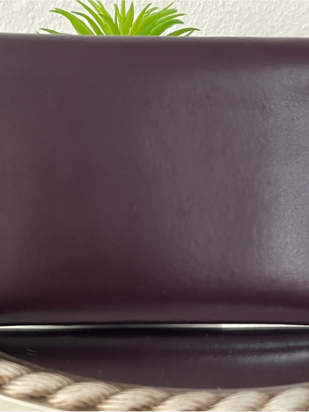 kate spade Plum Leather Wallet with Gold Logo Plate - Picture 3 of 9